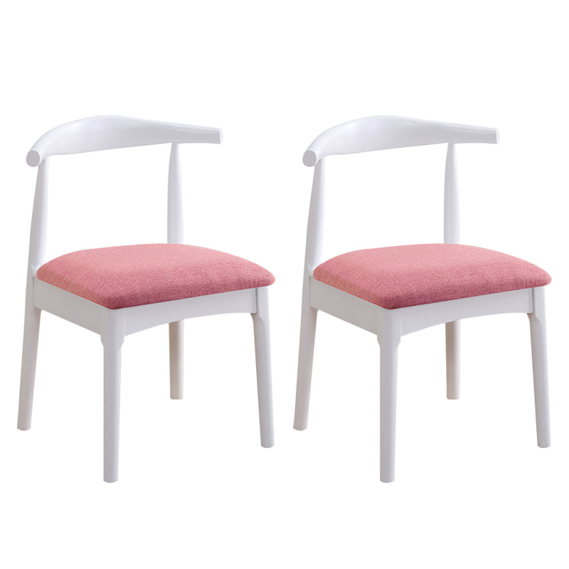 Wood Side Dining Chairs Open Back Dining Side Chair for Home