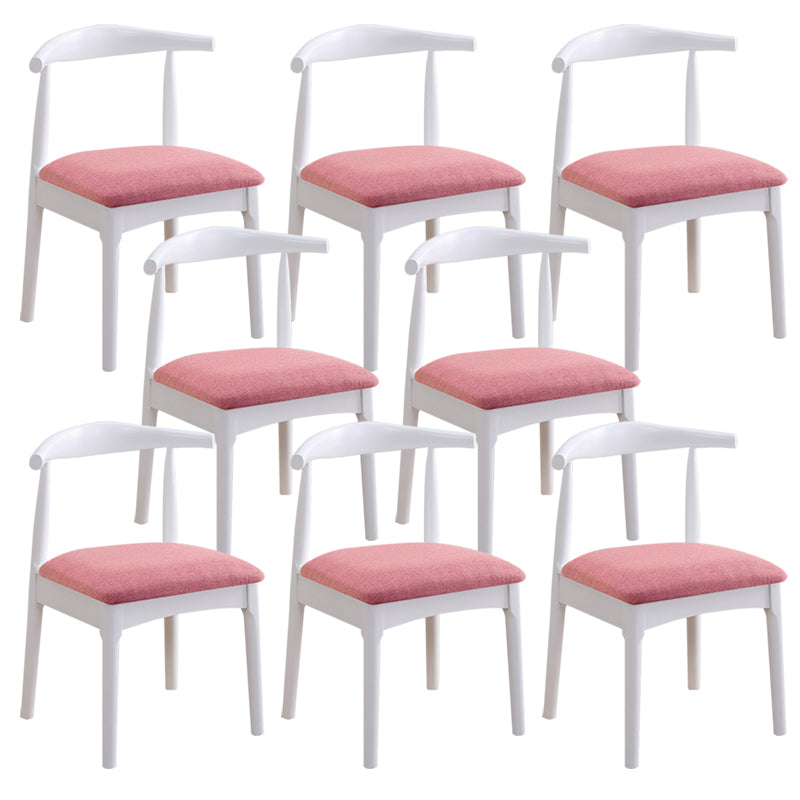 Wood Side Dining Chairs Open Back Dining Side Chair for Home