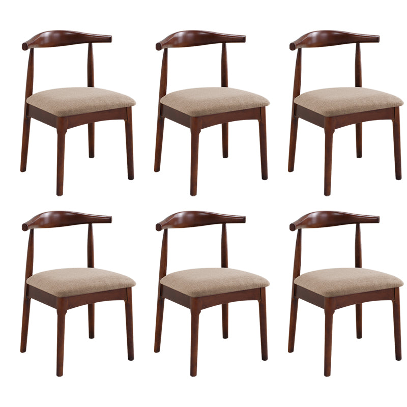 Wood Side Dining Chairs Open Back Dining Side Chair for Home