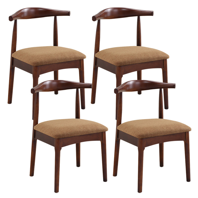 Wood Side Dining Chairs Open Back Dining Side Chair for Home