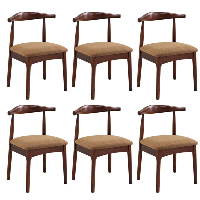 Wood Side Dining Chairs Open Back Dining Side Chair for Home