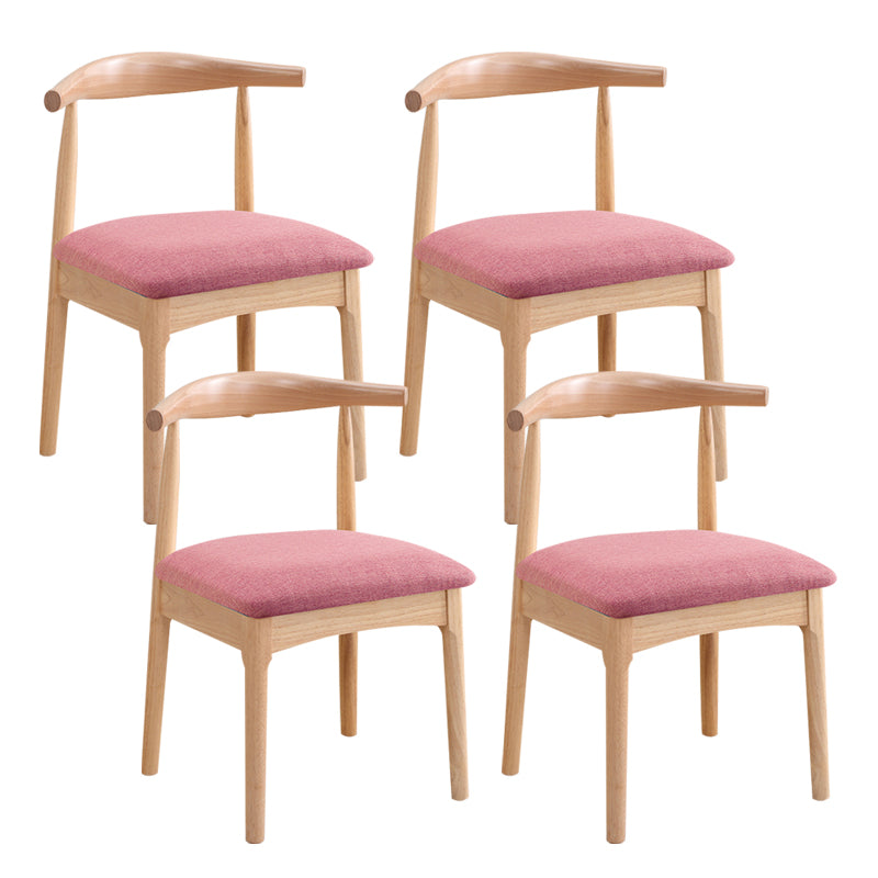 Wood Side Dining Chairs Open Back Dining Side Chair for Home