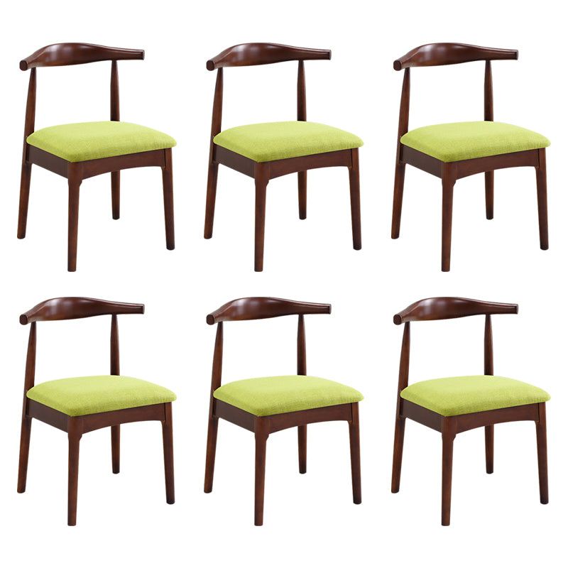 Wood Side Dining Chairs Open Back Dining Side Chair for Home