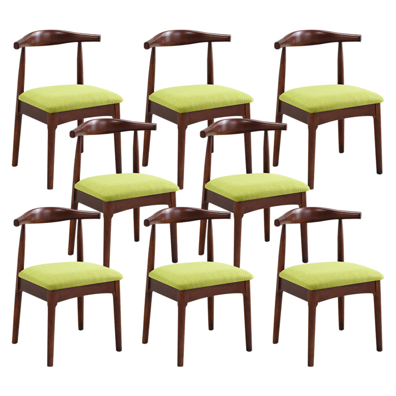 Wood Side Dining Chairs Open Back Dining Side Chair for Home