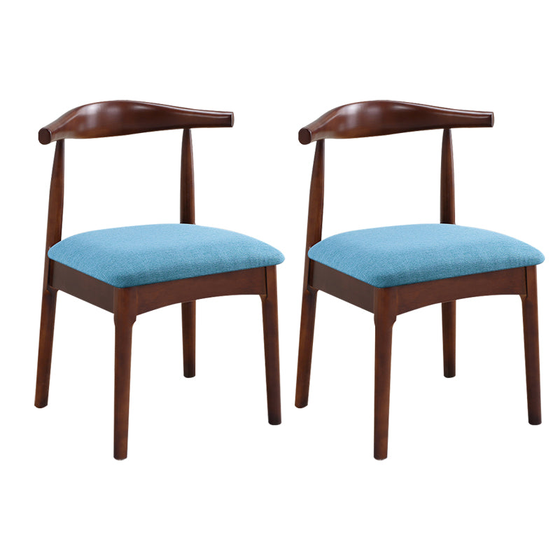 Wood Side Dining Chairs Open Back Dining Side Chair for Home