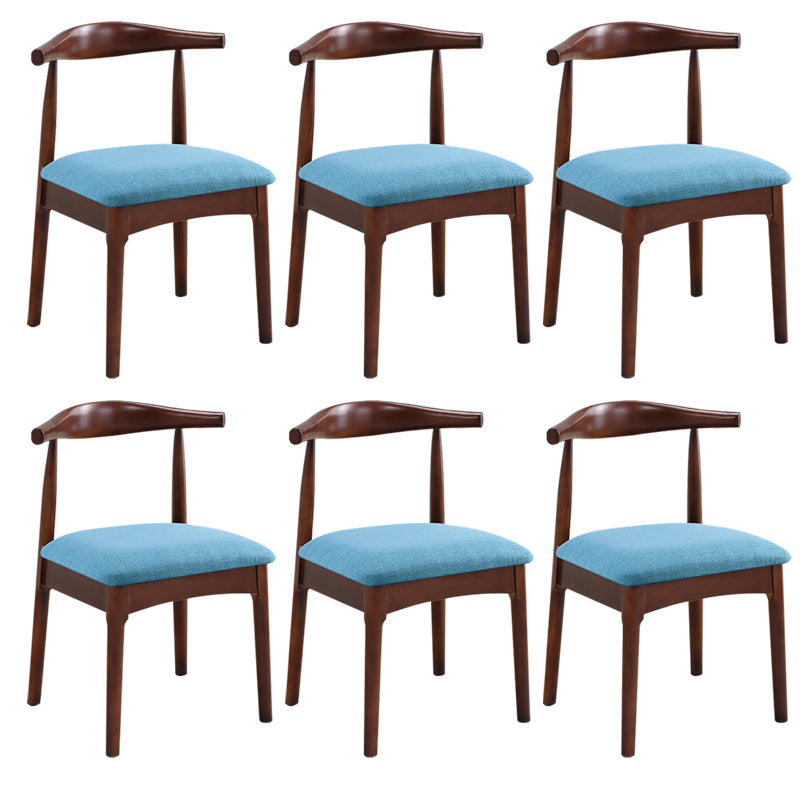 Wood Side Dining Chairs Open Back Dining Side Chair for Home