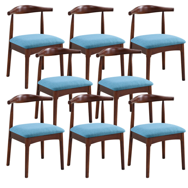 Wood Side Dining Chairs Open Back Dining Side Chair for Home