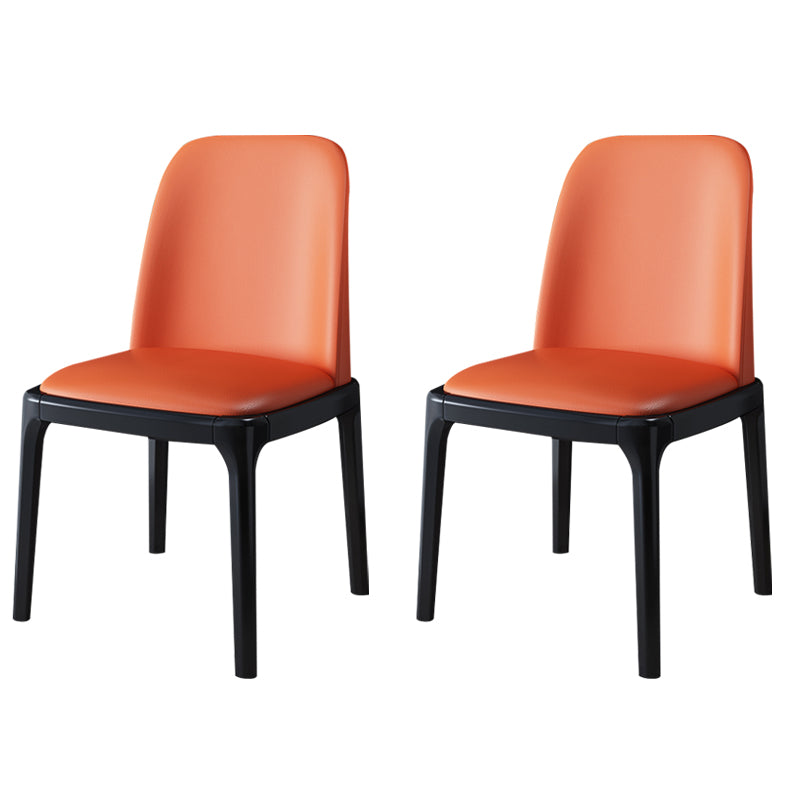 Wood Industrial Style Side Chair Armless Home Dining Side Chair