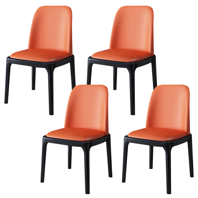 Wood Industrial Style Side Chair Armless Home Dining Side Chair