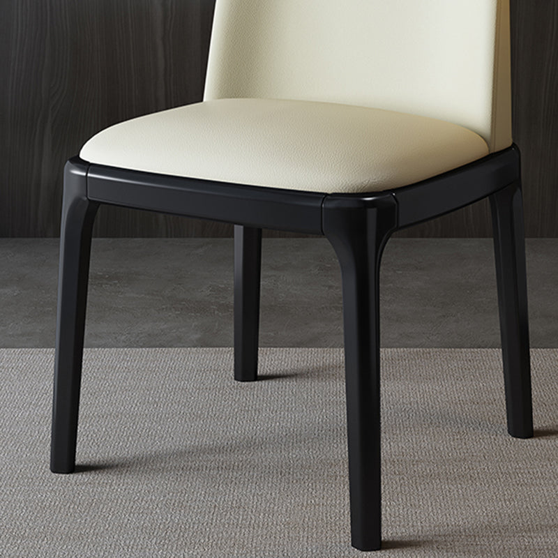 Wood Industrial Style Side Chair Armless Home Dining Side Chair