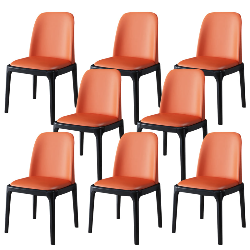 Wood Industrial Style Side Chair Armless Home Dining Side Chair