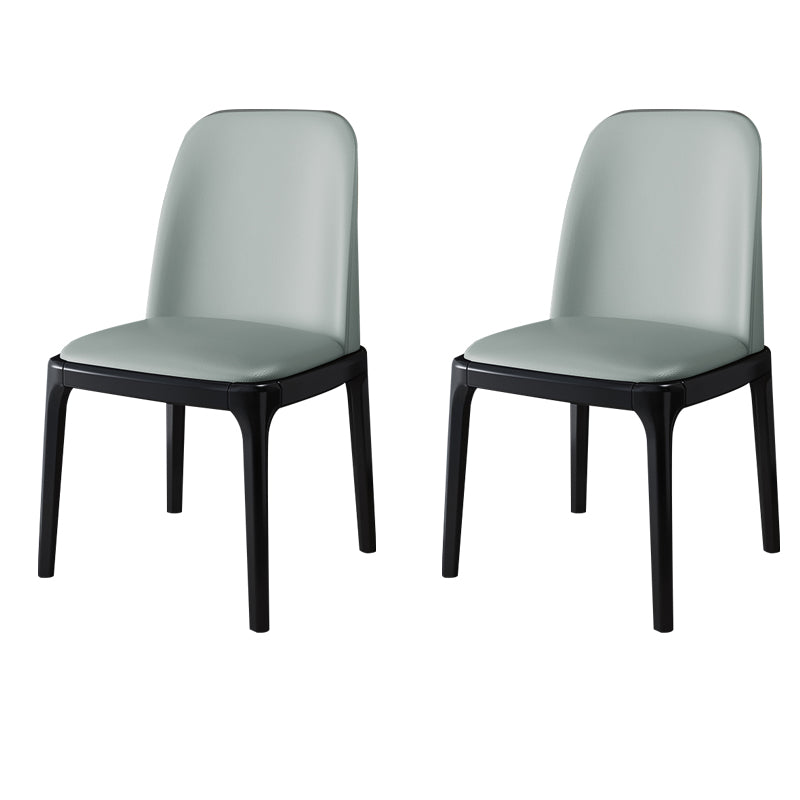 Wood Industrial Style Side Chair Armless Home Dining Side Chair