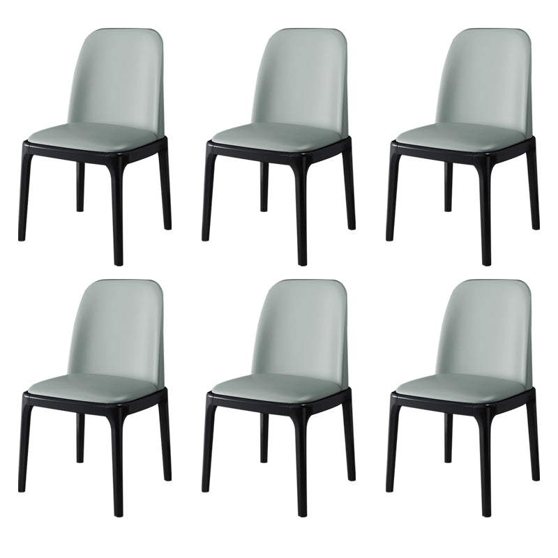 Wood Industrial Style Side Chair Armless Home Dining Side Chair