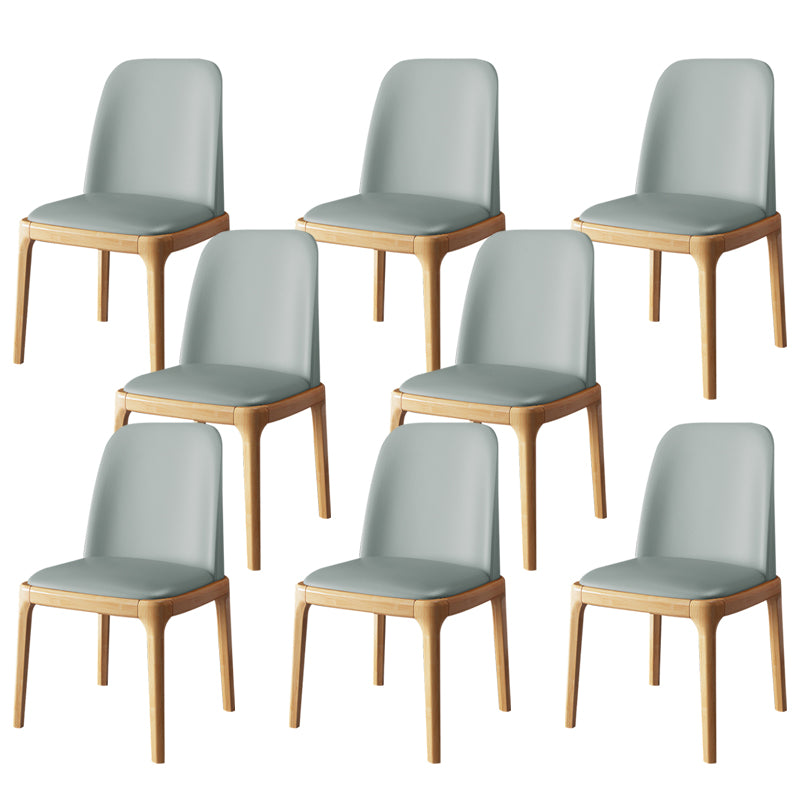 Wood Industrial Style Side Chair Armless Home Dining Side Chair