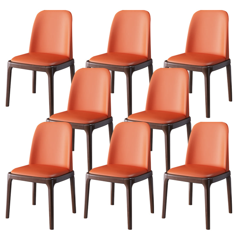 Wood Industrial Style Side Chair Armless Home Dining Side Chair