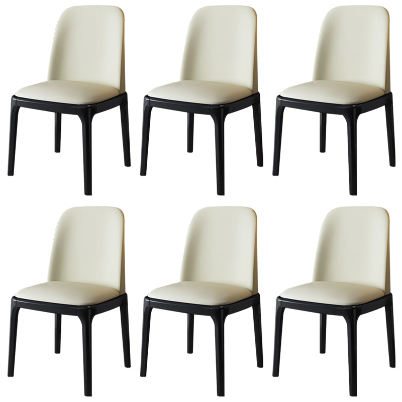 Wood Industrial Style Side Chair Armless Home Dining Side Chair