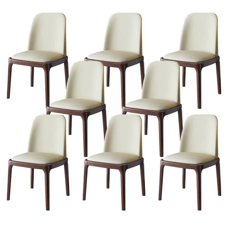 Wood Industrial Style Side Chair Armless Home Dining Side Chair