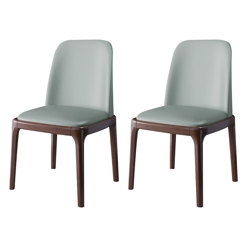 Wood Industrial Style Side Chair Armless Home Dining Side Chair