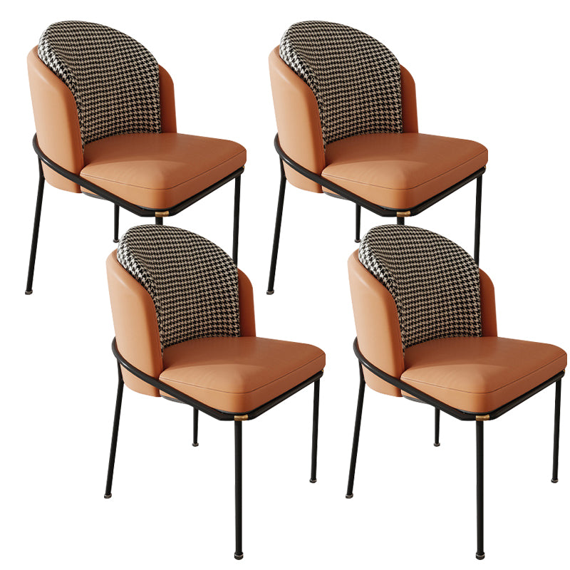 Modern Indoor Armless Dining Chair Upholstered Dining Side Chair