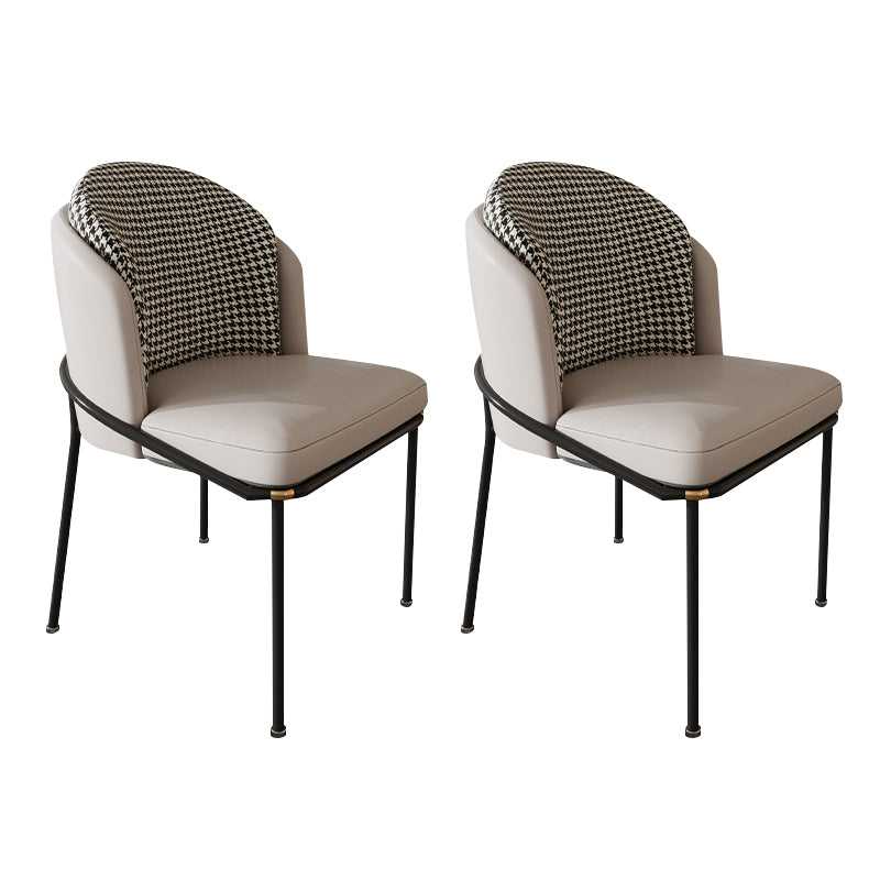 Modern Indoor Armless Dining Chair Upholstered Dining Side Chair