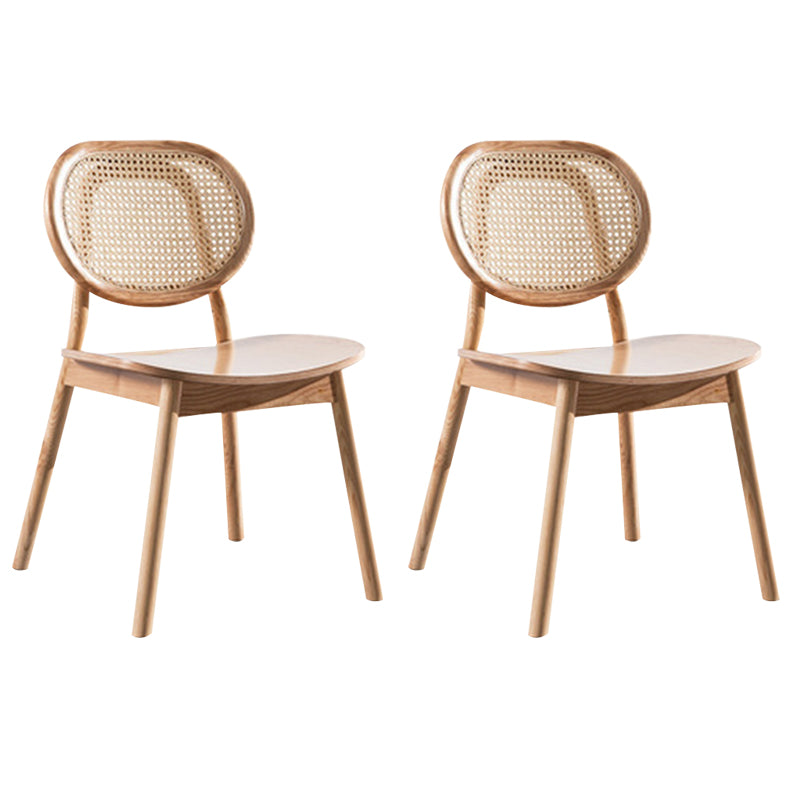 Oak Cane Back Dining Chairs Dining Room Industrial Side Chair
