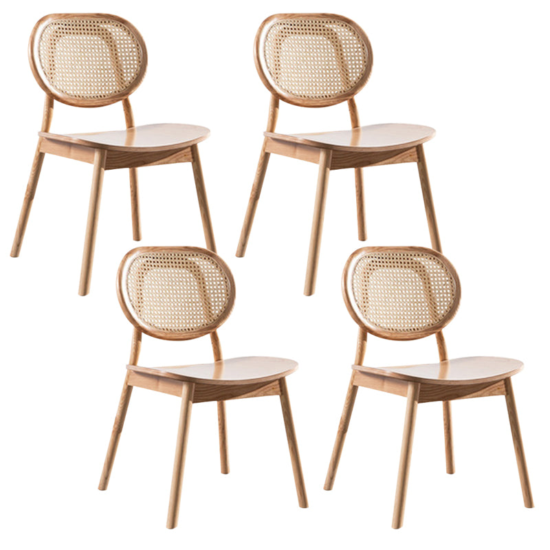 Oak Cane Back Dining Chairs Dining Room Industrial Side Chair