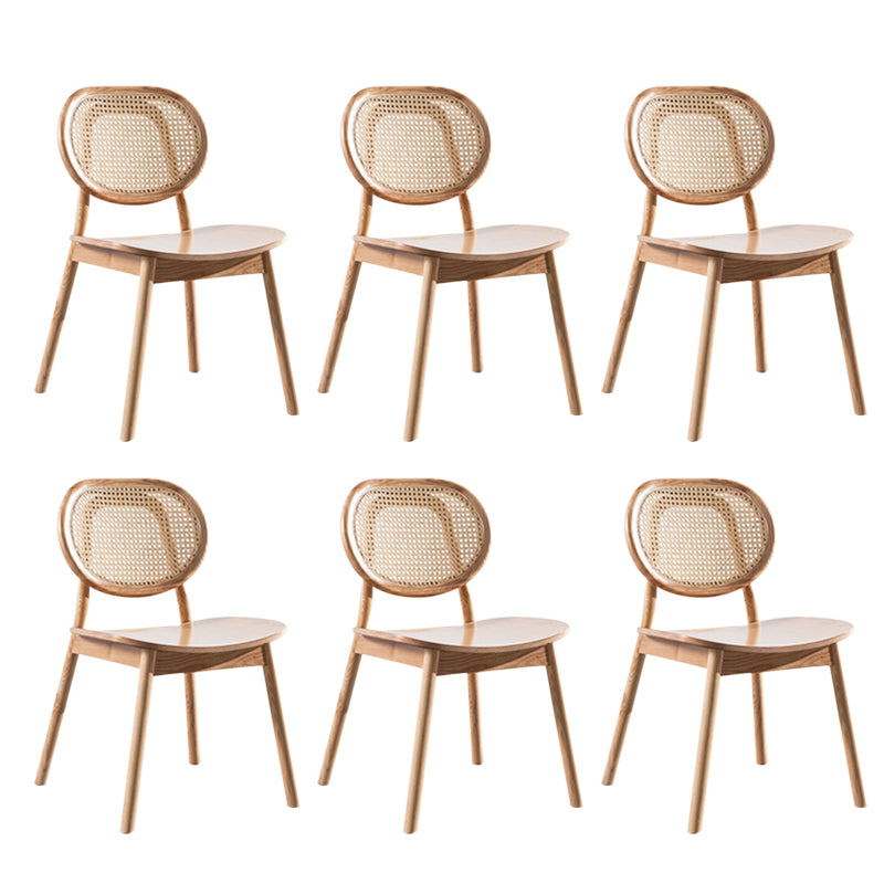 Oak Cane Back Dining Chairs Dining Room Industrial Side Chair