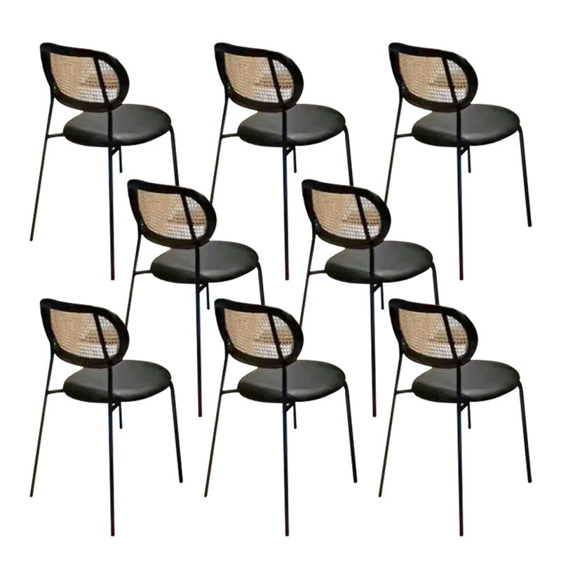 Upholstered Armless Dining Chairs Industrial Dining Room Side Chair