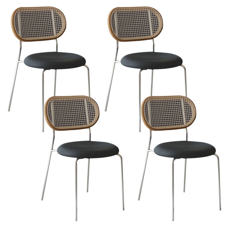 Upholstered Armless Dining Chairs Industrial Dining Room Side Chair