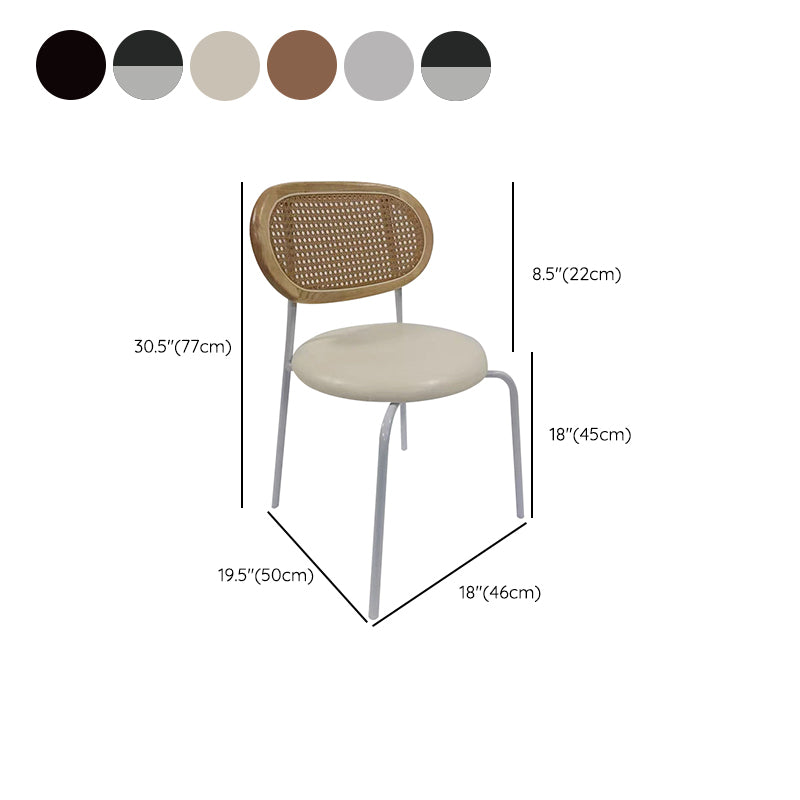 Upholstered Armless Dining Chairs Industrial Dining Room Side Chair