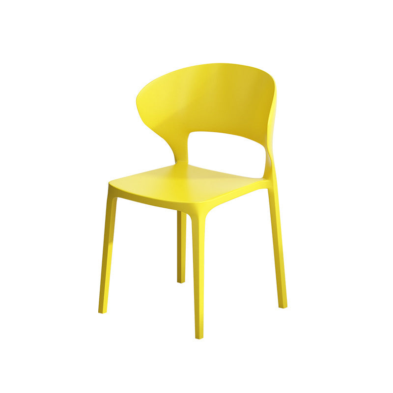 Dining Room Plastic Side Chair Kitchen Armless Dining Chairs