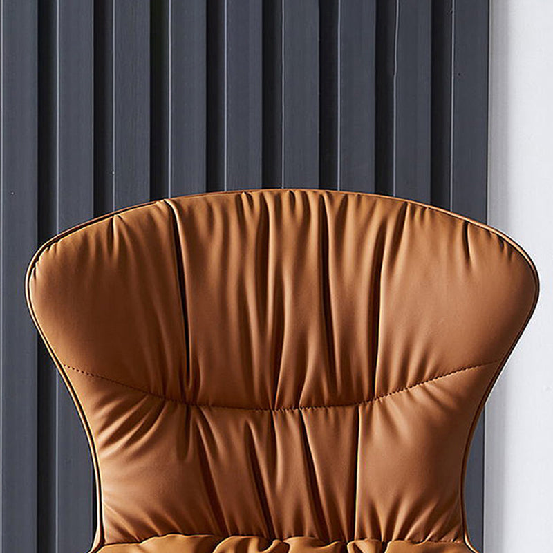 Faux Leather Side Chair Black Legs Dining Room Parsons Chair