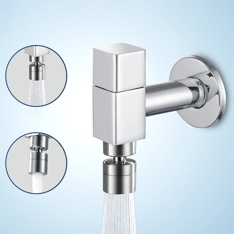 Contemporary Wall Mounted Bathroom Faucet Knob Handle Brass Faucet