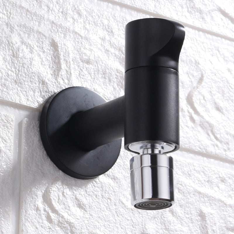 Contemporary Wall Mounted Bathroom Faucet Knob Handle Brass Faucet