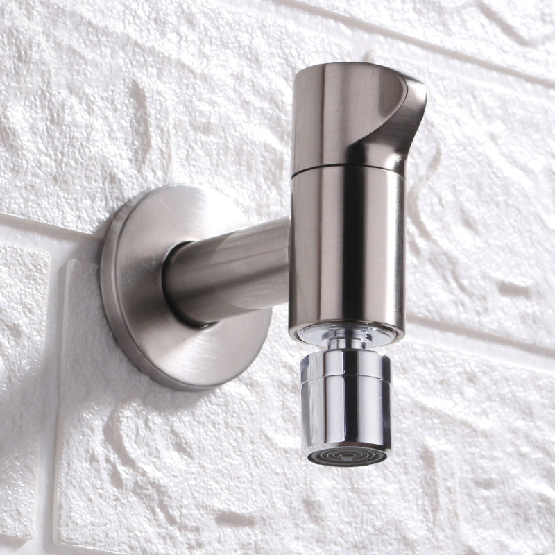 Contemporary Wall Mounted Bathroom Faucet Knob Handle Brass Faucet