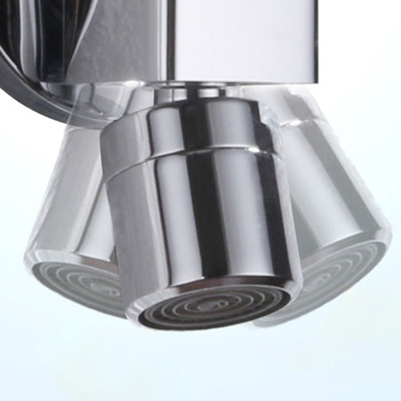 Contemporary Wall Mounted Bathroom Faucet Knob Handle Brass Faucet
