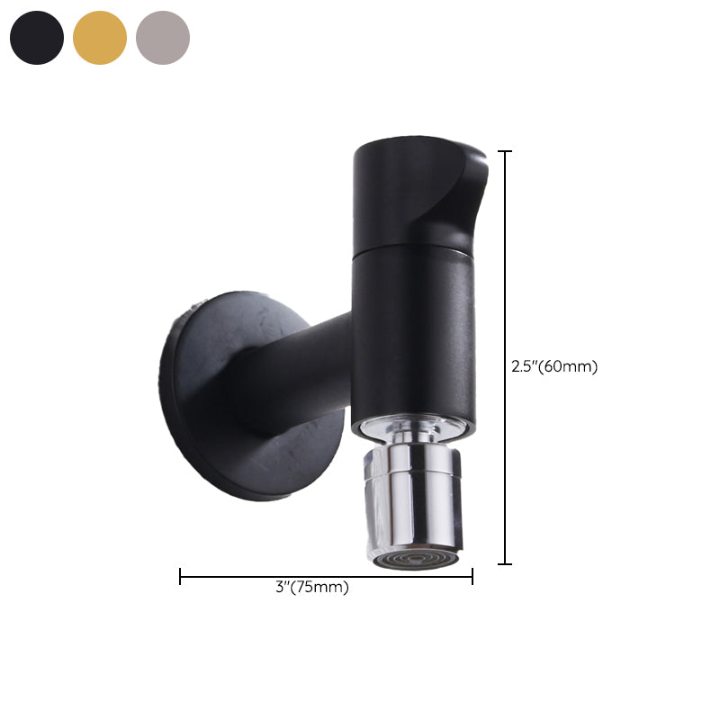 Contemporary Wall Mounted Bathroom Faucet Knob Handle Brass Faucet