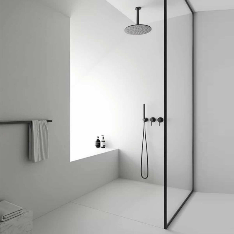 Modern Shower Set Brass Adjustable Water Flow Ceiling Mounted Shower Head Combo