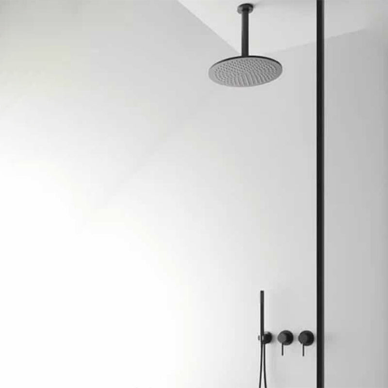 Modern Shower Set Brass Adjustable Water Flow Ceiling Mounted Shower Head Combo