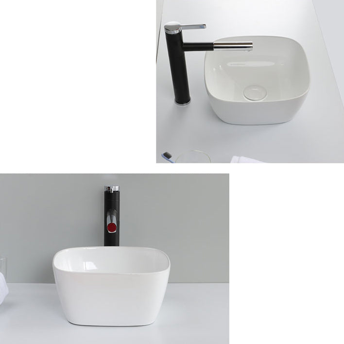 Classic Style Bathroom Sink Stainless Steel Bathroom Sink with Drain Strainer Kit