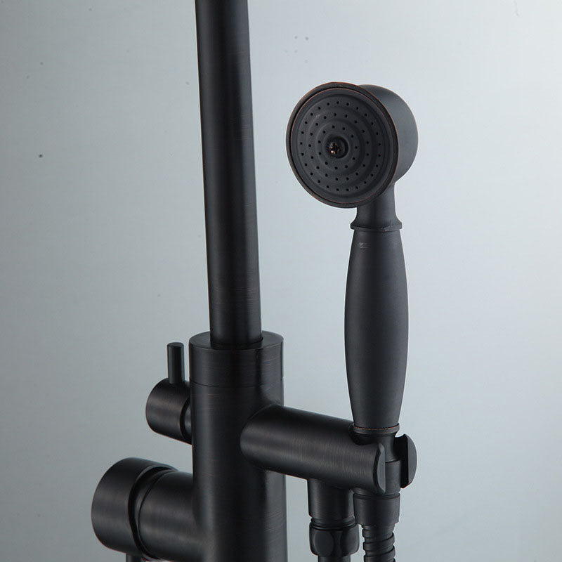 Floor Mounted Freestanding Tub Filler Modern Style Metal Freestanding Tub Filler