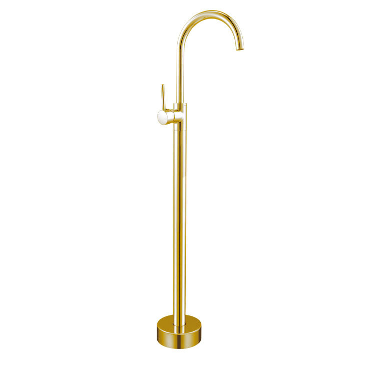 Contemporary Metal Freestanding Faucet Floor Mounted Freestanding Bathtub Faucet