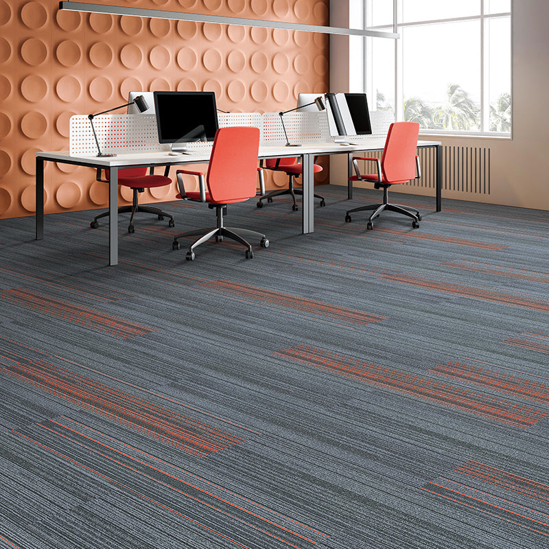 Gray Tone Level Loop Carpet Tile Self Adhesive Indoor Office Carpet Tile