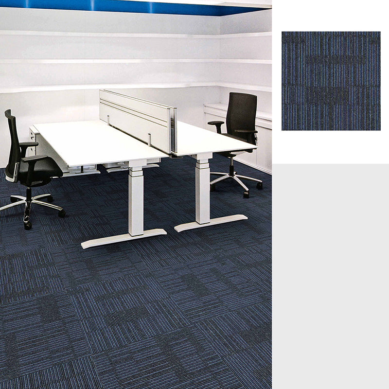 Gray Tone Level Loop Carpet Tile Geometric Self Adhesive Indoor Office Carpet Tiles