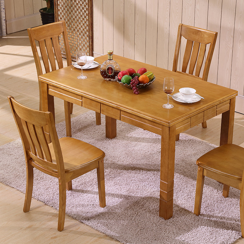 16.5" Wide Side Chair Industrial Wood Side Dining Armless Chairs