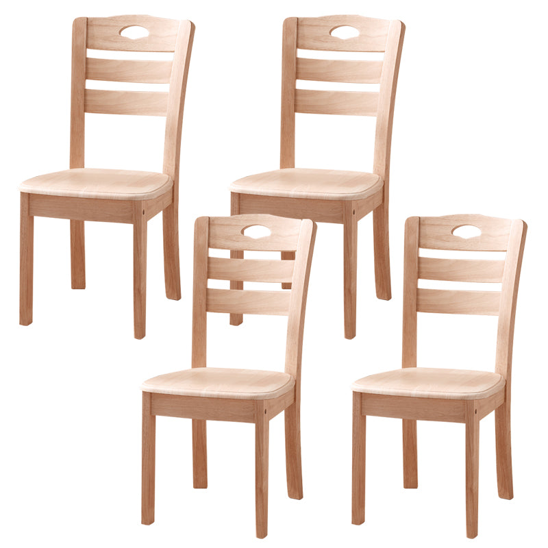 16.5" Wide Side Chair Industrial Wood Side Dining Armless Chairs