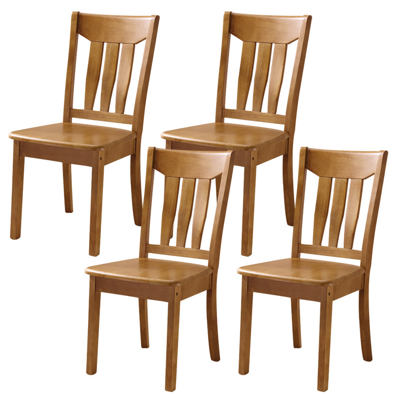 16.5" Wide Side Chair Industrial Wood Side Dining Armless Chairs