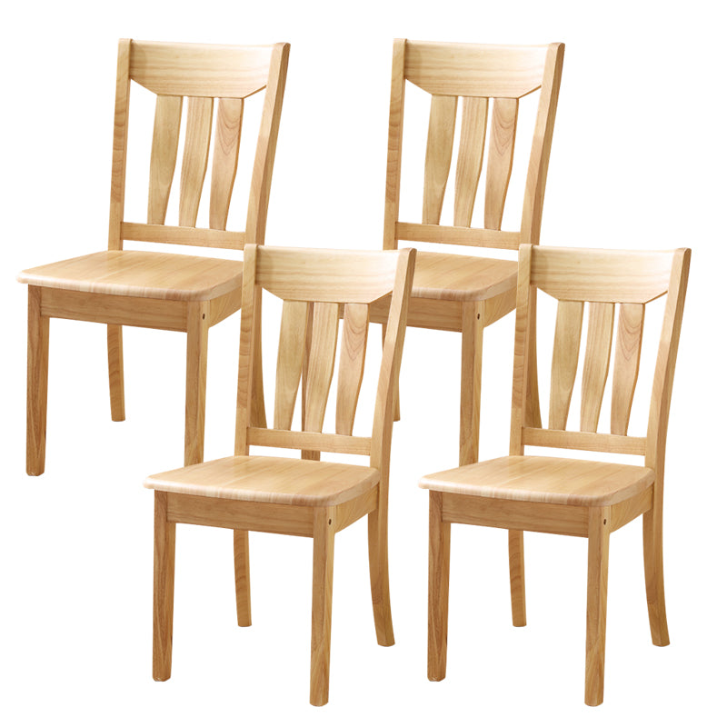 16.5" Wide Side Chair Industrial Wood Side Dining Armless Chairs