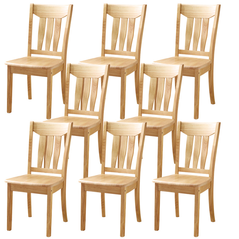 16.5" Wide Side Chair Industrial Wood Side Dining Armless Chairs