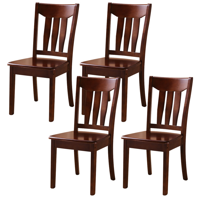 16.5" Wide Side Chair Industrial Wood Side Dining Armless Chairs